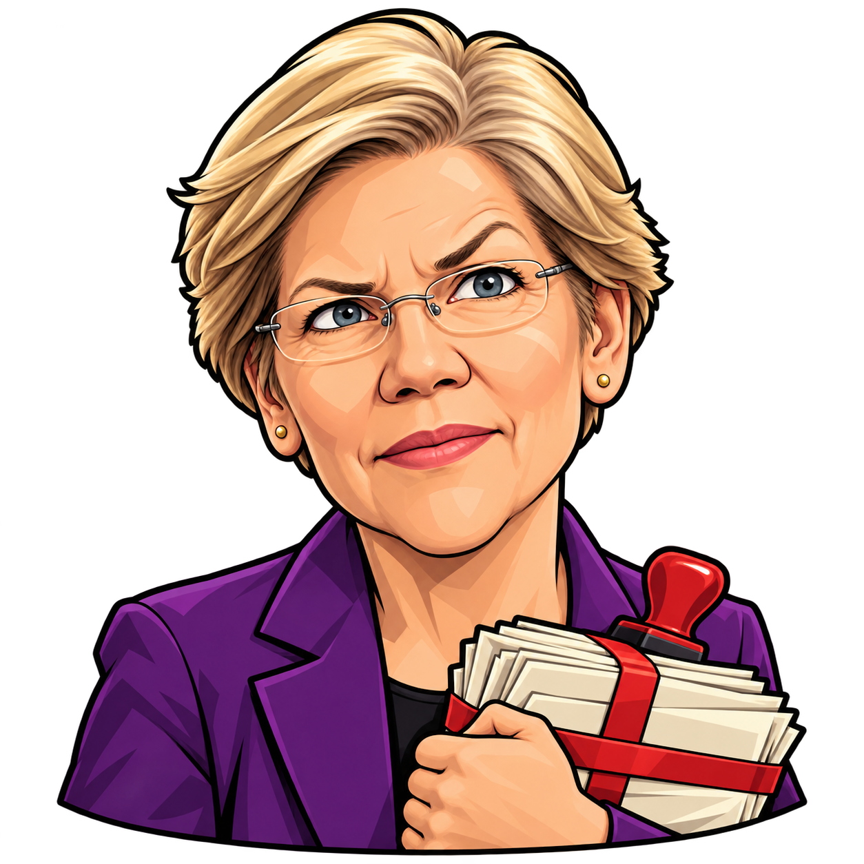 Elizabeth Warren cartoon