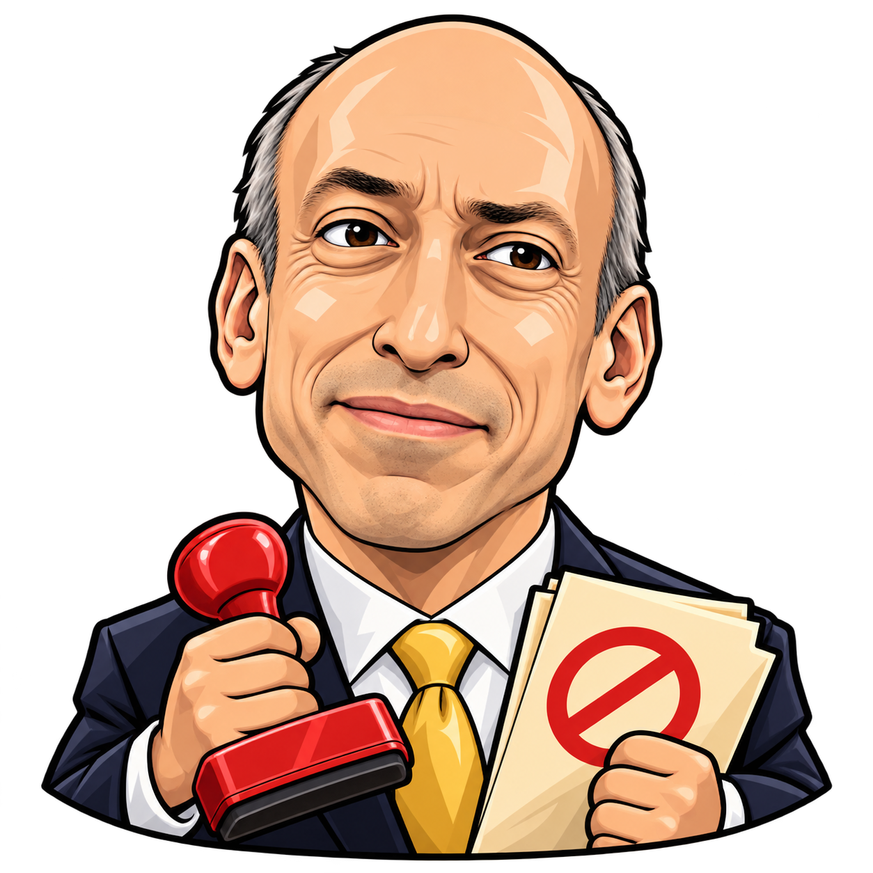 Gary Gensler cartoon